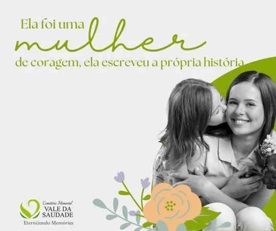 Plano funerário Memorial Vale da Saudade E-book Ela foi uma Mulher -Ed01