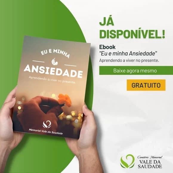 Plano funerário Memorial Vale da Saudade E-book Eu e minha Ansiedade